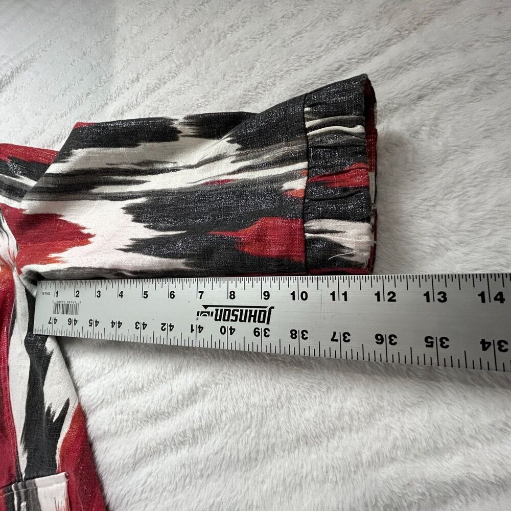 Chicos Multicolor Abstract Patterned Jacket Size … - image 7